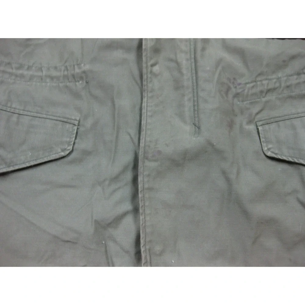 Vintage 70s US Army M65 Military Field Jacket (S) Cold Weather Vietnam Red Devil